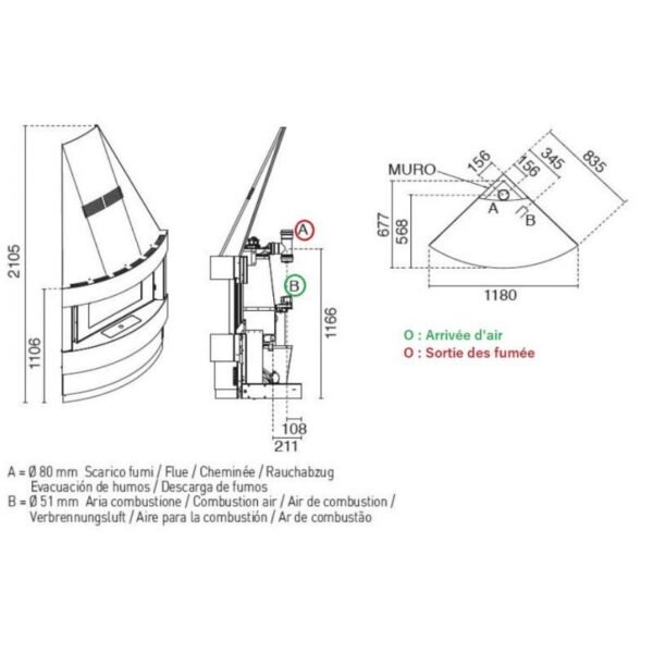 Cheminée à granulés - EVA CALOR Raffaello 10 kW – Image 10