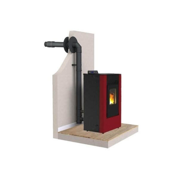 PACK Poêle à granulés C9 FIREMATIC + Kit ventouse Dinak – Image 2