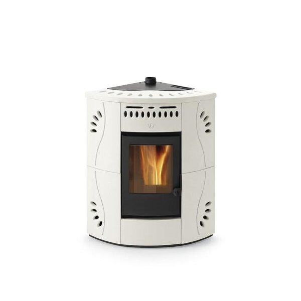 Poêle à granulés d'angle en céramique - ORIGINE PHEBO Gaia 12.7 kW – Image 2