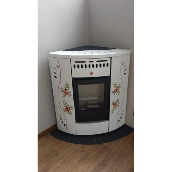 Poêle à granulés d'angle en céramique - ORIGINE PHEBO Gaia 12.7 kW – Image 4