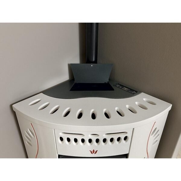 Poêle à granulés d'angle en céramique - ORIGINE PHEBO Gaia 12.7 kW – Image 6