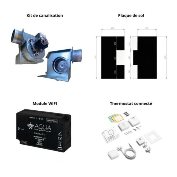 Poêle à granulés silencieux étanche fonte - FIREMATIC BR9 8 kW – Image 8