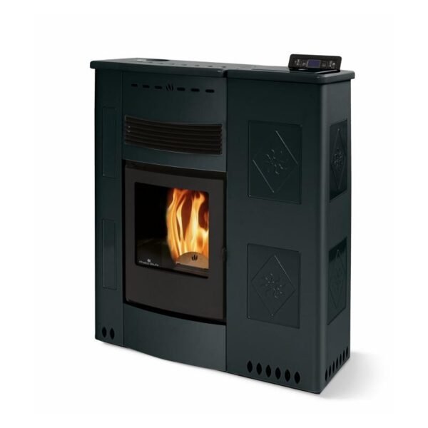 Poêle à granules extra-plat céramique - ORIGINE PHEBO Iris Maxi 11.5 kW – Image 2