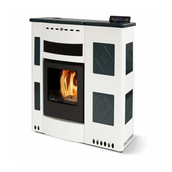 Poêle à granules extra-plat céramique - ORIGINE PHEBO Iris Maxi 11.5 kW – Image 3