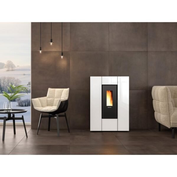 Poêle à granules slim canalisable - EXTRAFLAME Marilena Plus AD Crystal 8 kW – Image 3