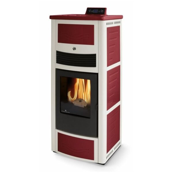 Poêle à granules en céramique - ORIGINE PHEBO Calipso Bicolore 14 kW – Image 2