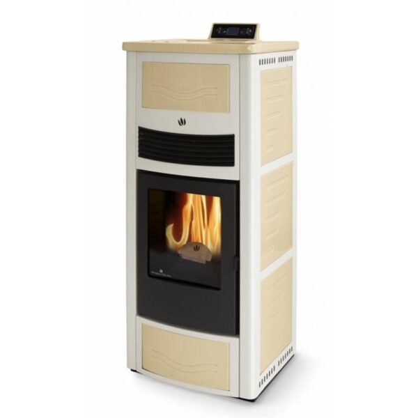 Poêle à granules en céramique - ORIGINE PHEBO Calipso Bicolore 14 kW – Image 4