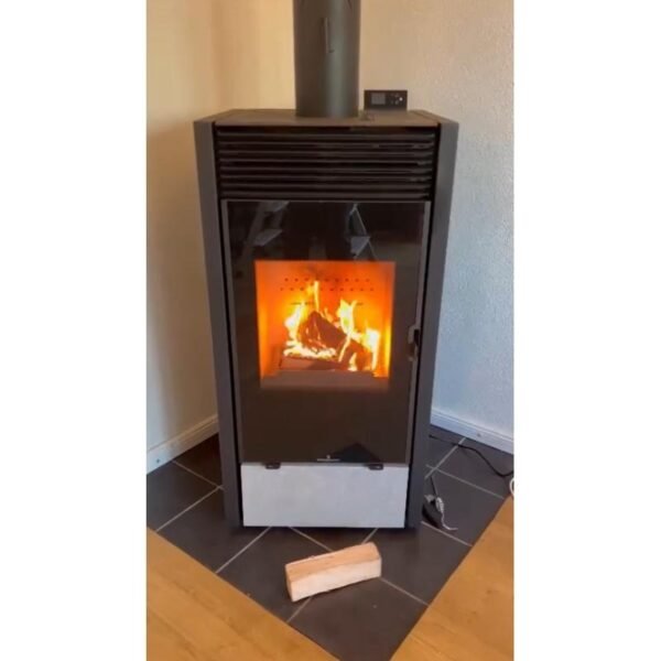 Poêle mixte hybride ventilé bois granules - BRONPI Hybrid 10 kW – Image 5